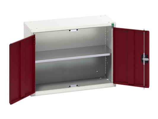 Verso Economy Wall Cupboard 1 Shelf 800mm Crimson Red                           