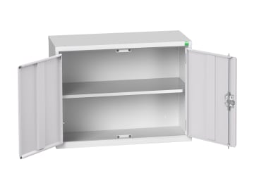 Verso Economy Wall Cupboard 1 Shelf 800mm Light Grey                            