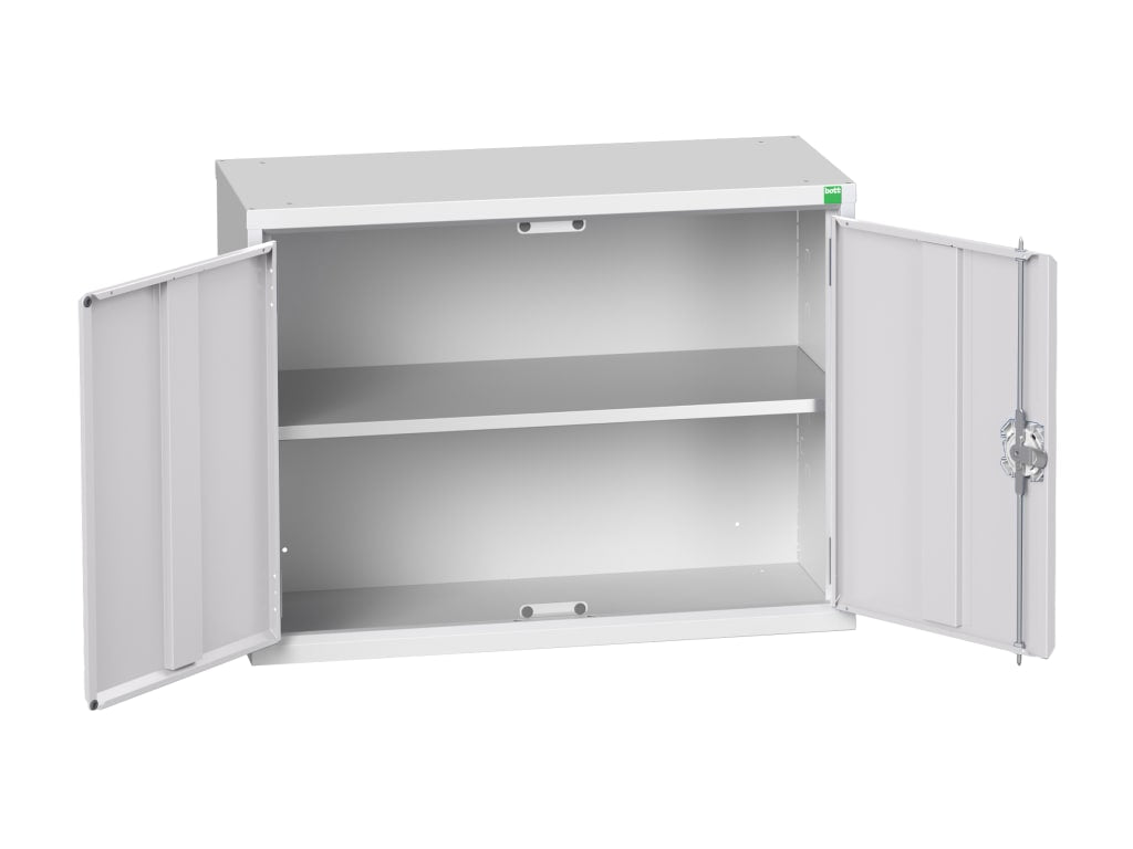 Verso Economy Wall Cupboard 1 Shelf 800mm Light Grey                            