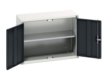Verso Economy Wall Cupboard 1 Shelf 800mm Anthracite Grey                       