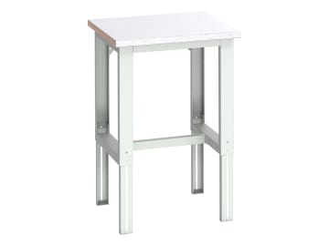 Cubio Adjustable Bench, Steel Clad Top 750 x 750mm                              
