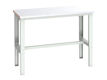 Cubio Adjustable Bench, Steel Clad Top 1500 x 750mm                             