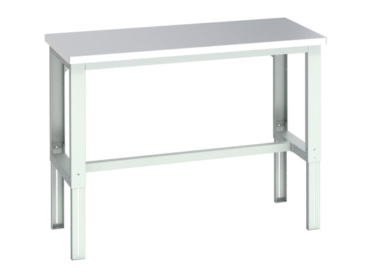 Cubio Adjustable Bench, Stainless Steel Clad Top 1500 x 750mm                   