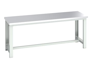 Cubio Basic Bench, Stainless Steel Top 2000 x 750mm                             