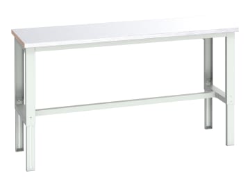 Cubio Adjustable Bench, Steel Clad Top 2000 x 750mm                             
