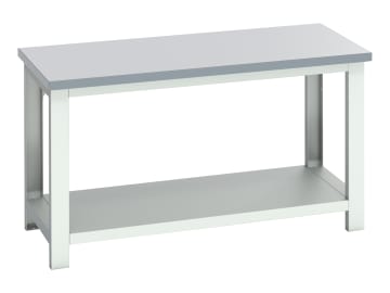 Cubio Bench with Shelf, ESD Laminate Top 1500 x 750mm                           