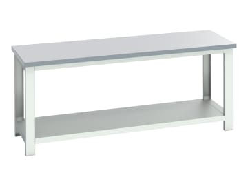 Cubio Bench with Shelf, ESD Laminate Top 2000 x 750mm                           