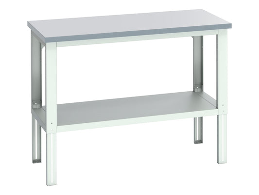Cubio Adjustable Bench with Shelf, ESD Laminate Top 1500 x 750mm                
