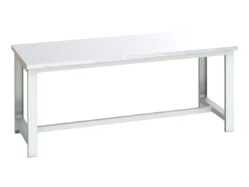 Cubio Basic Bench, Steel Clad Top 2000 x 900mm                                  