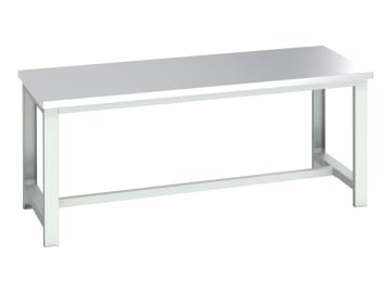 Cubio Basic Bench, Stainless Steel Top 2000 x 900mm                             