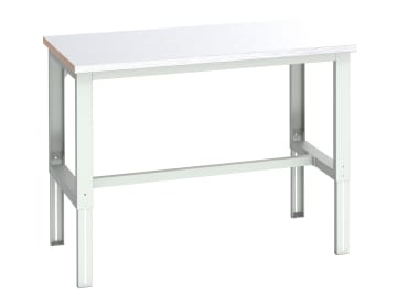 Cubio Adjustable Bench, Steel Clad Top 1500 x 900mm                             