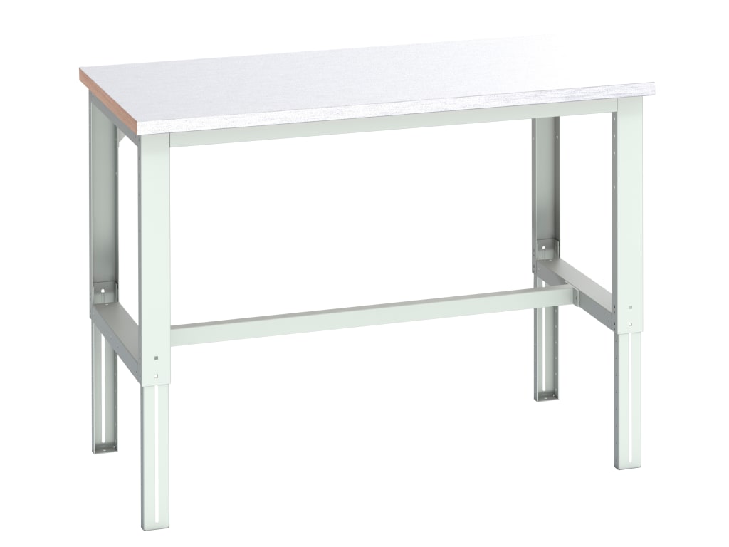 Cubio Adjustable Bench, Steel Clad Top 1500 x 900mm                             