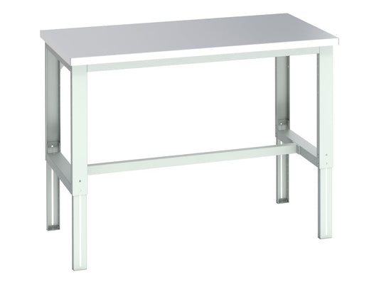 Cubio Adjustable Bench, Stainless Steel Clad Top 1500 x 900mm                   