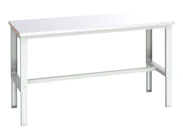 Cubio Adjustable Bench, Steel Clad Top 2000 x 900mm                             