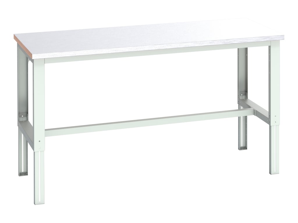 Cubio Adjustable Bench, Steel Clad Top 2000 x 900mm                             