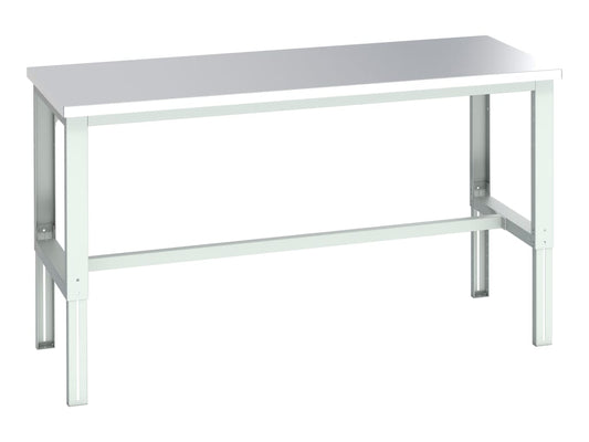 Cubio Adjustable Bench, Stainless Steel Clad Top 2000 x 900mm                   