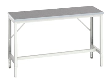 Verso Adjustable Bench, Lino Top 1500 x 600mm                                   