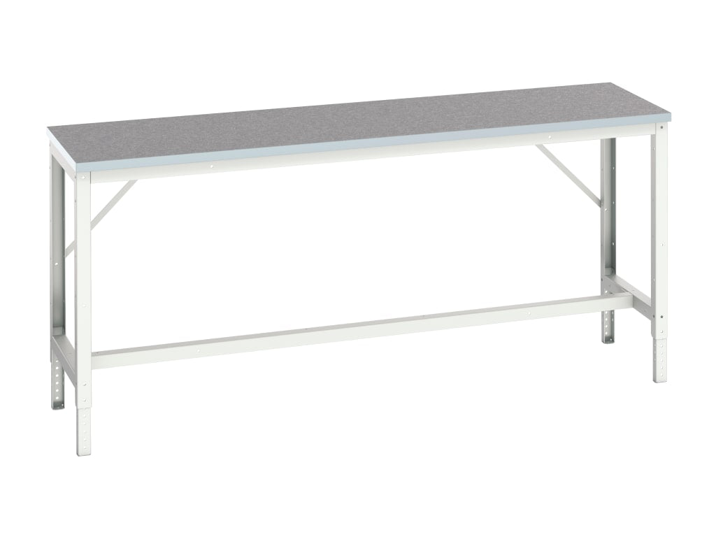 Verso Adjustable Bench, Lino Top 2000 x 600mm                                   