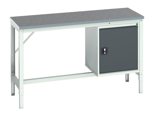 Verso Bench with Cupboard, Lino Top 1500 x 600mm                                