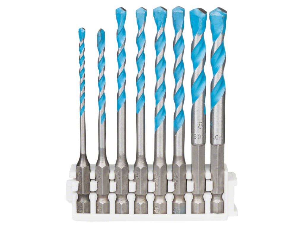 EXPERT HEX-9 Multi Construction Drill Bit Set, 8 Piece                          