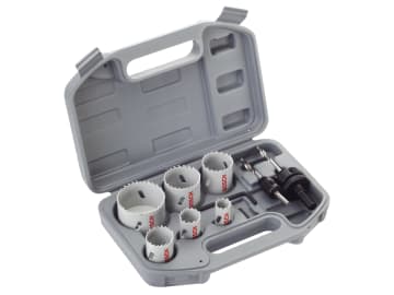 Plumbers HSS Bi-metal Holesaw Set, 9 Piece                                      