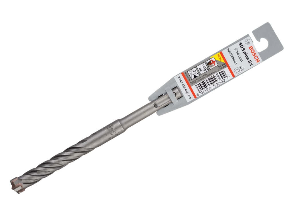 PRO SDS plus-5X Hammer Drill Bit 14.0 x 100 x 160mm                             