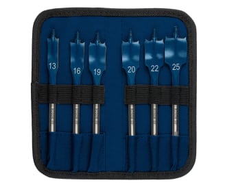 EXPERT Self Cut Speed Spade Drill Bit Set, 6 Piece                              