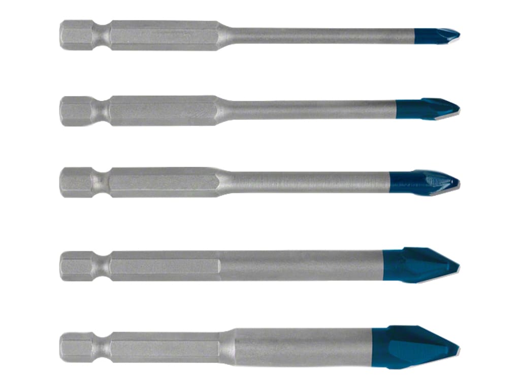 EXPERT HEX-9 Hard Ceramic Drill Bit Set 5 Piece                                 