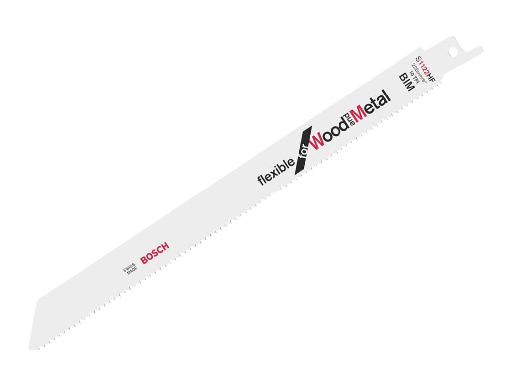 S 1122 HF Flexible for Wood & Metal Blade 225mm 10 TPI Pack of 100              