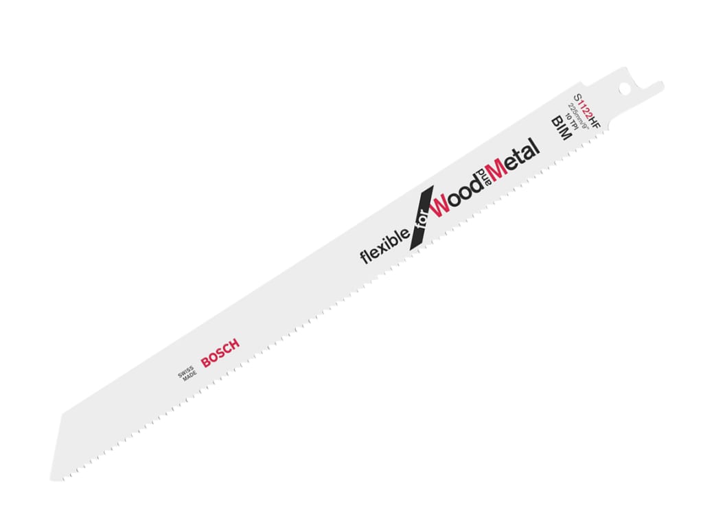 S 1122 HF Flexible for Wood & Metal Blade 225mm 10 TPI (Pack 5)                 