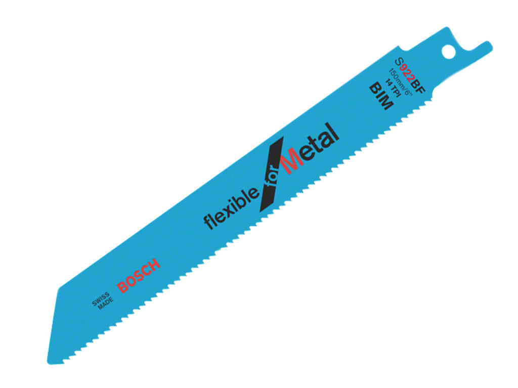 S 922 BF Flexible for Metal Reciprocating Saw Blade 150mm 14 TPI (Pack 5)       