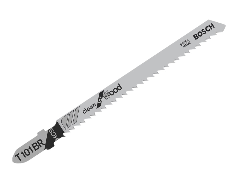 T 101 BR Clean for Wood Jigsaw Blades 100mm Pack of 5                           