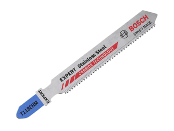 EXPERT Stainless Steel T118 EHM Jigsaw Blade 83mm Pack of 3                     