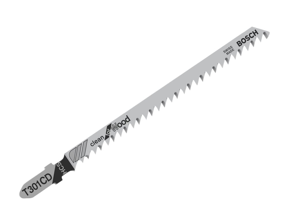 T 301 CD Clean for Wood Jigsaw Blade 100mm Pack of 5                            