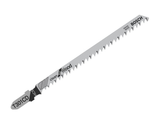 T 301 CD Clean for Wood Jigsaw Blade 100mm Pack of 5                            
