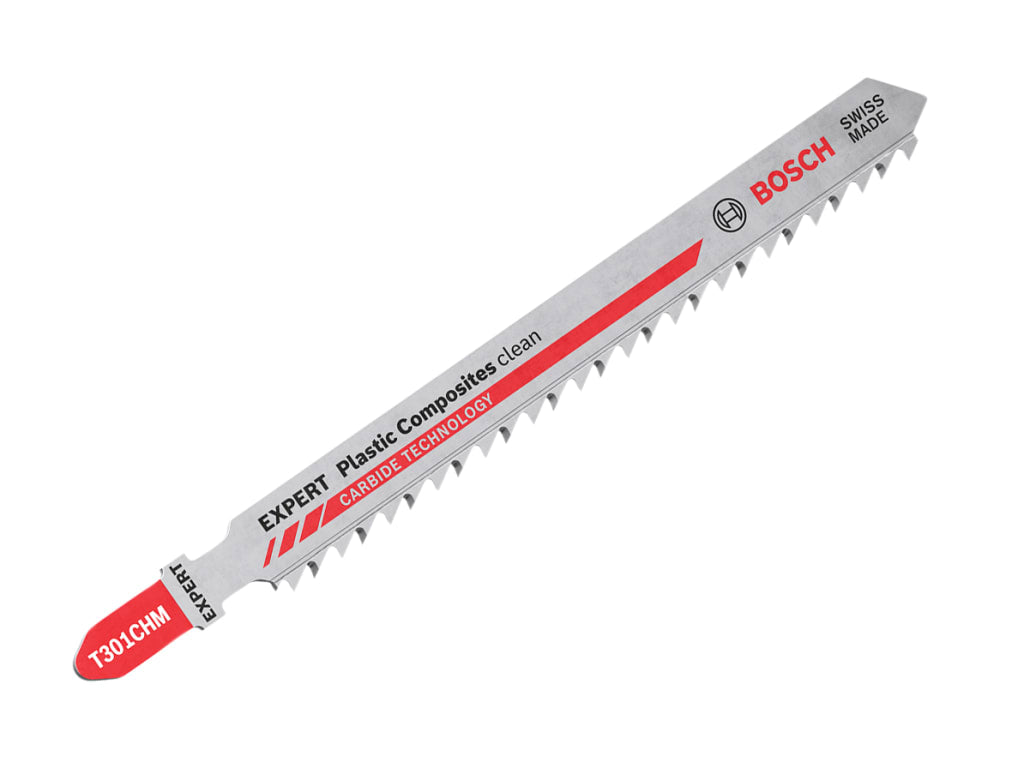 EXPERT Plastic Composites Clean T301CHM Jigsaw Blade 117mm Pack of 3            