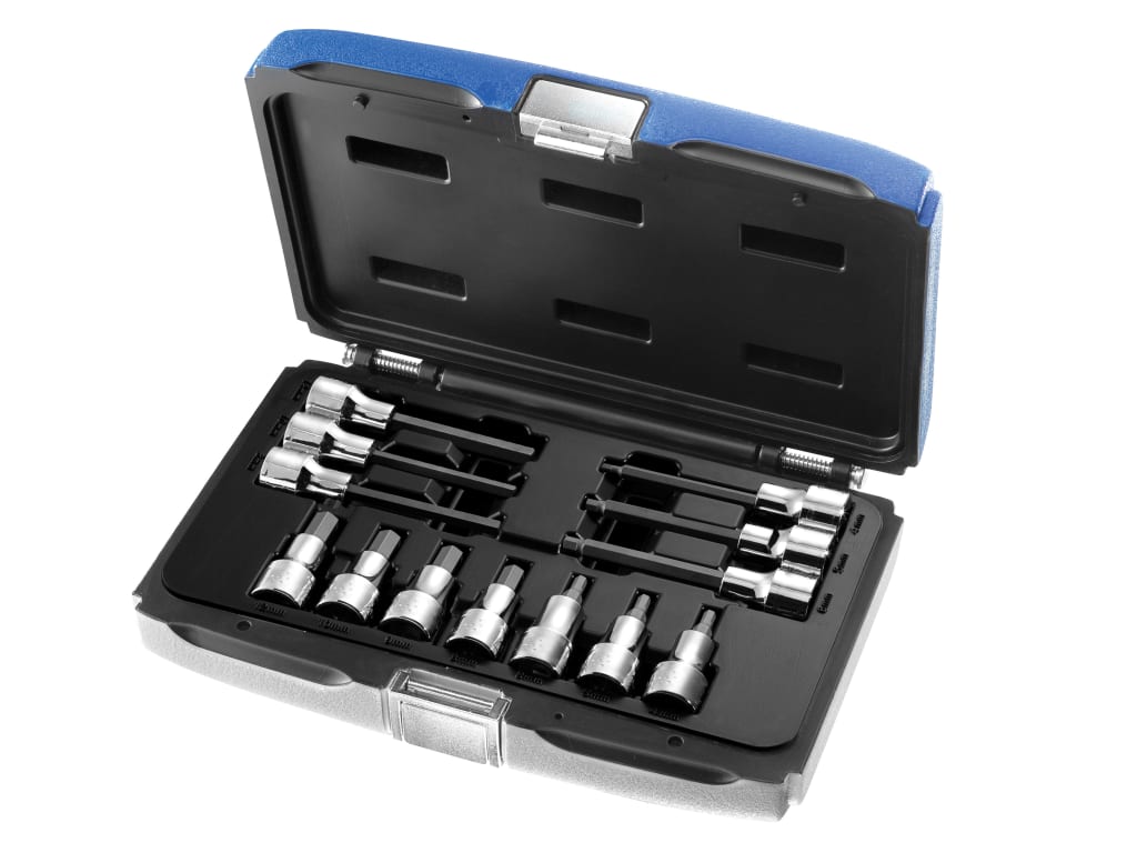 1/2in Drive Hex Bit Socket Set, 13 Piece                                        