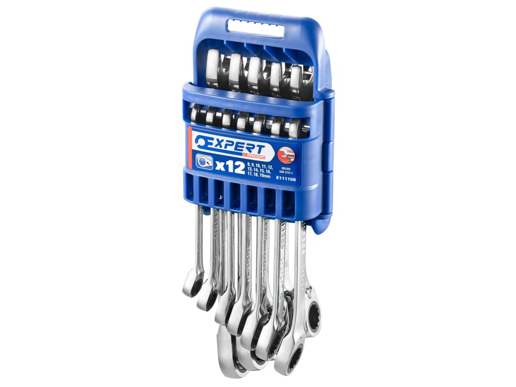 Ratchet Combination Spanner Set, 12 Piece                                       