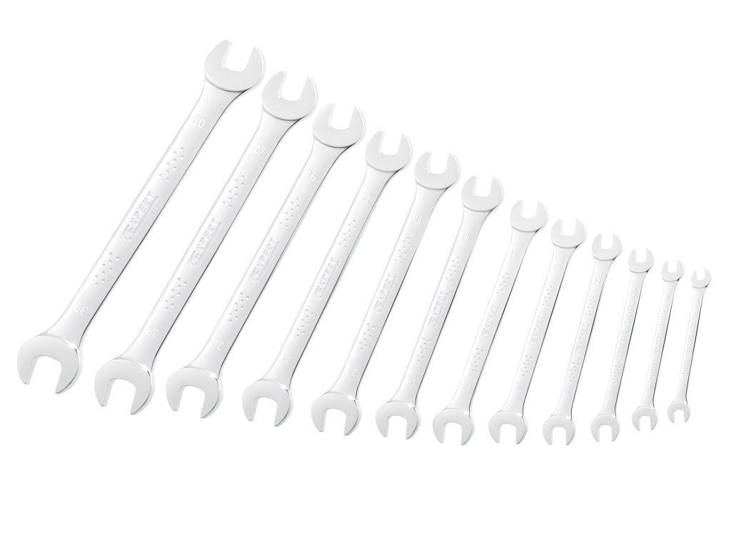 Open End Spanner Set 12 Piece Metric 6 to 32mm                                  