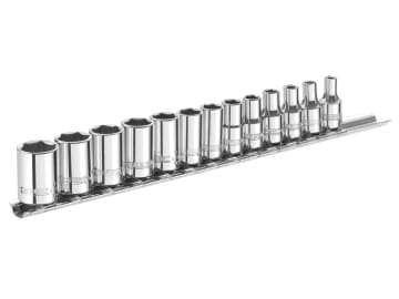 1/4in Drive Socket Set, 13 Piece                                                