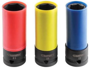 1/2in Drive Deep Impact Socket Set, 3 Piece                                     
