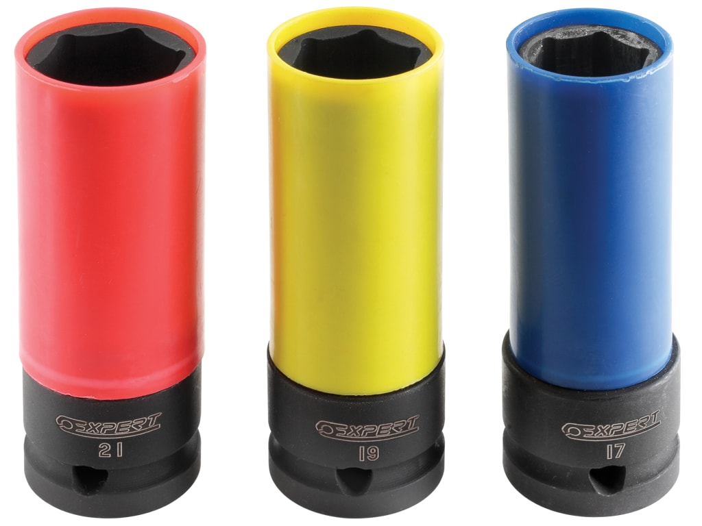 1/2in Drive Deep Impact Socket Set, 3 Piece                                     