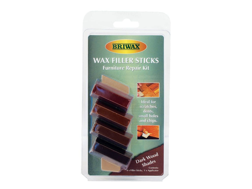 Wax Filler Sticks Dark Wood Shades (Pack 4)                                     