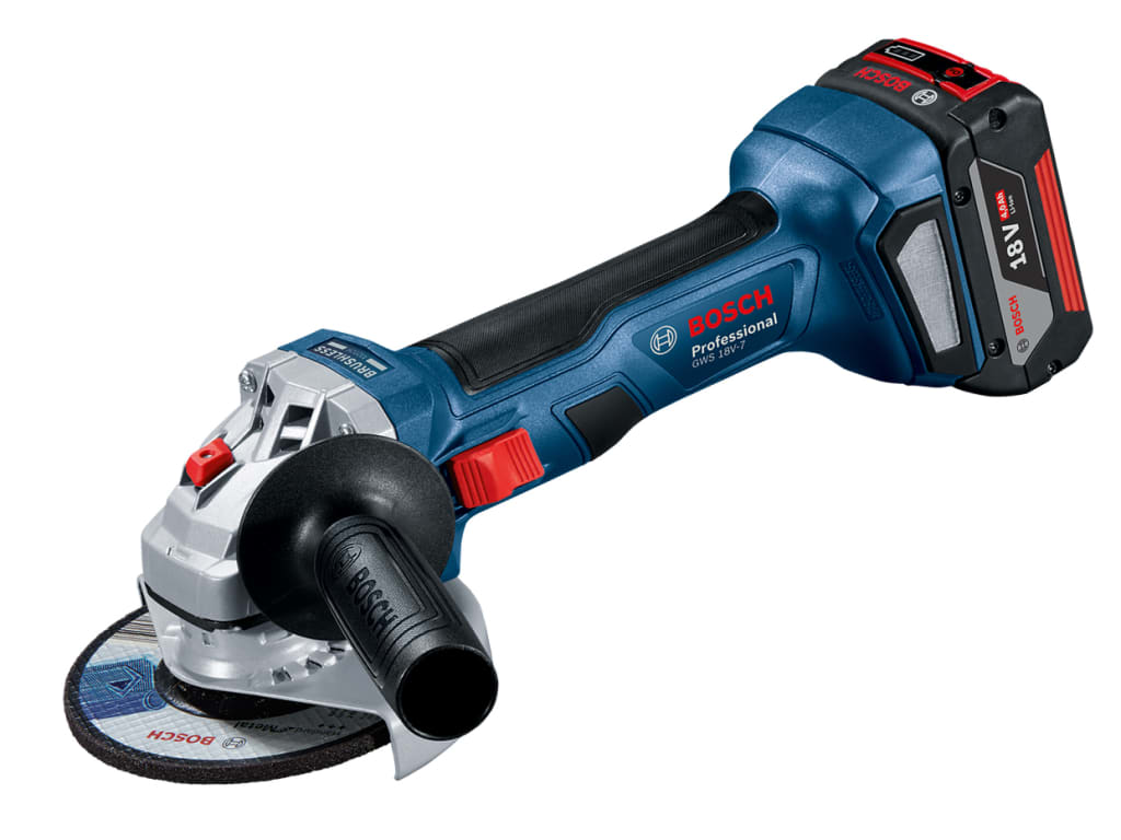 GWS 18V-7 Professional Angle Grinder 115mm 18V 2 x 4.0Ah Li-ion                 