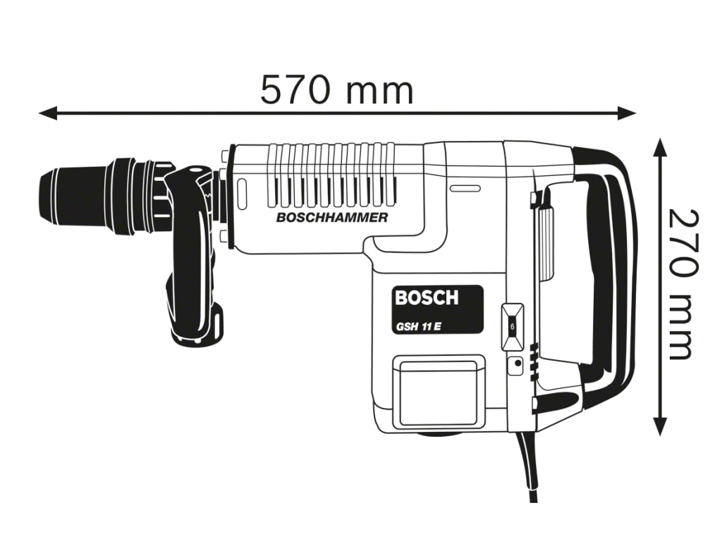 GSH 11 E SDS-Max Professional Demolition Hammer 1500W 110V