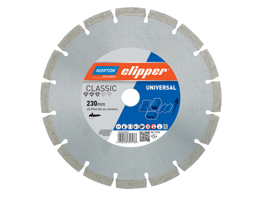 Classic Universal Blue Diamond Blade 230 x 22.23mm                              