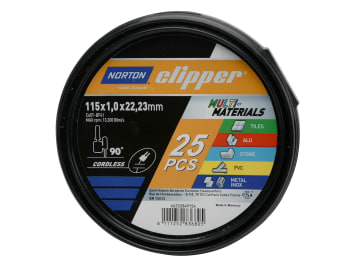 Clipper® Multi-Material Cutting Discs 115 x 22.23mm (Tub of 25)                 