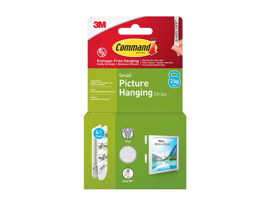 Picture Hanging Strips Small (4 Pairs)                                          