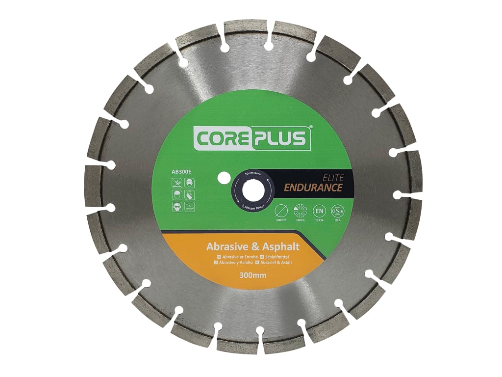 AB300E Elite Abrasive & Asphalt Diamond Blade 300mm                             