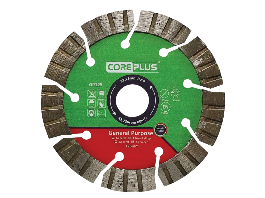 GP125 General-Purpose Hybrid Turbo Diamond Blade 125mm                          